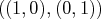 ((1,0),(0,1))