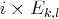 i × Ek,l