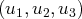 (u1, u2,u3)  