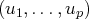(u1,...,up)  