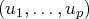(u1,...,up)  