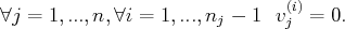                                (i)
∀j = 1,...,n,∀i =  1,...,nj - 1 vj  = 0.
