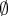 ∅ 