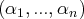 (α1,...,αn)  