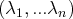 (λ1,...λn)
