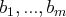 b1,...,bm  