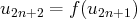u2n+2 = f(u2n+1)  